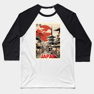 japan tokyo vintage travel tourism 5 Baseball T-Shirt